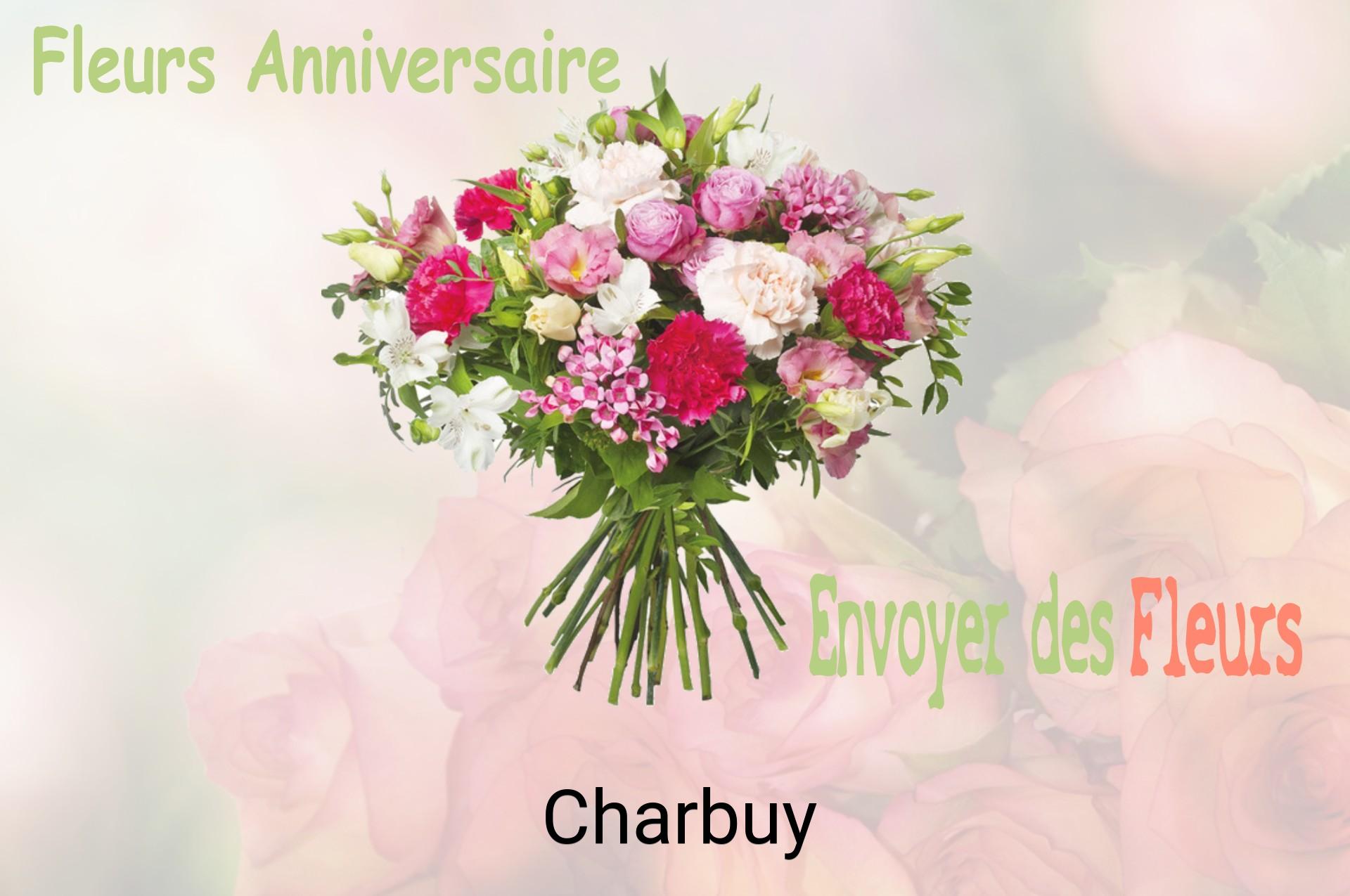 Bouquet de fleurs d’anniversaire livré à Charbuy